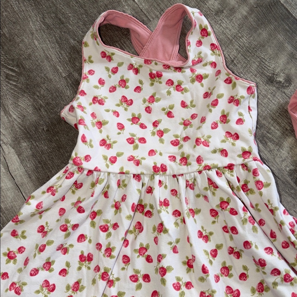 Ralph Lauren Strawberry Sleeveless Dress with matching bloomers 18M - Picture 6 of 9